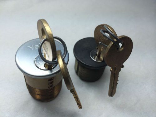 Yale Mortise Cylinder 1 26D 1 Bronze 2 working keys each, keyed differently