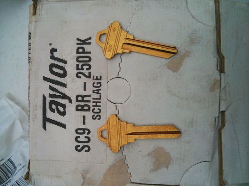 taylor by ilco key blanks for schlage SC9 lot of 20