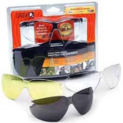 Howard Leight XC Glasses Black Frame 3 Lenses HLR01637 033552016373