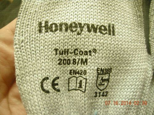 7 Pairs ~ Honeywell ~ Tuff Coat ~ General Purpose Gloves ~ 200 8/M ~ 200-M