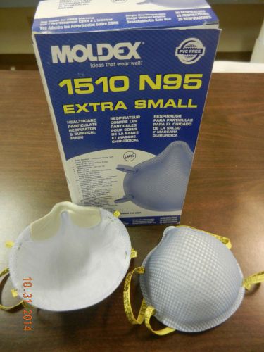 N95 Respirator Surgical Mask Size Extra-Small Moldex#1510 Box of 20pcs