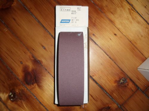 Usa norton 3&#034; x 24&#034; sanding belts 120 grit fine aluminum oxide belt sander for sale