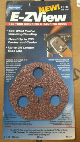 Norton e-z view grinding discs item#041214 NIP