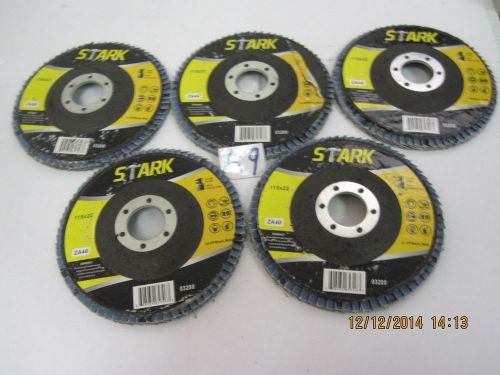 (set of 5) stark grinding wheels 115x22 za40 0320 for sale