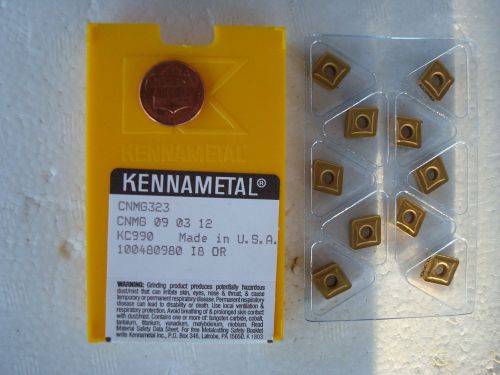 10pcs new kennametal cnmg323  tin coated carbide inserts, grade: kc990 for sale
