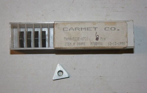 New Carmet Carbide Inserts - TNMA-322E-0721 - Five Pcs.