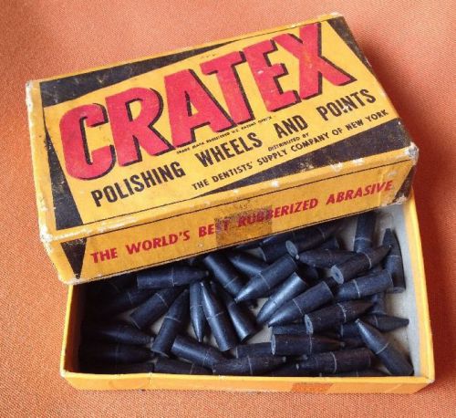 CRATEX No. 8 AAA Rubberized Abrasive Points In Original Box 50+ Dental