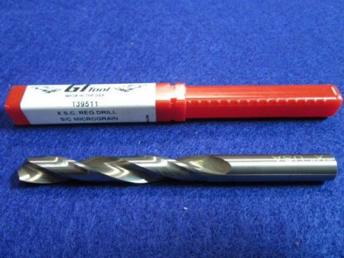 GI TOOL 139511 LETTER X .397&#034; SOLID CARBIDE DRILL JOBBER LENGTH MADE IN USA NEW
