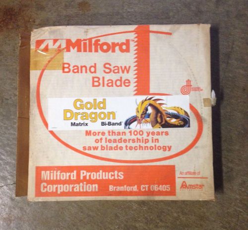 Milford Band Saw Blade Gold Dragon Matrix Bi-Band 12&#039; Length 1&#034; Width