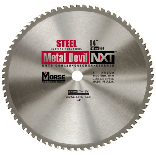 Morse metal devil 14&#034; 66t steel cutting blade for sale