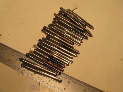 24 pc 1/4&#034;-32 NS LEFT HAND 4F Taper GH3 4 Flute Various Manufacturers New (93)