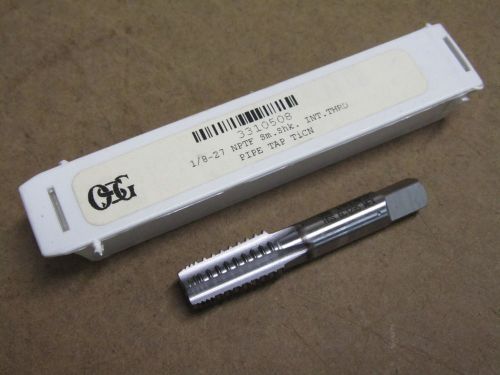 Osg 1/8&#034;-27 108g nptf 5fl small shank interrupted thread pipe tap ticn 3310508 for sale