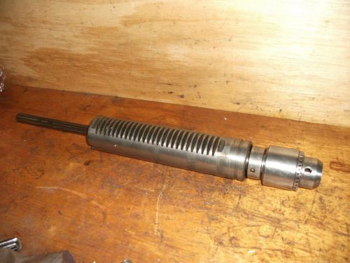 Delta rockwell 15&#034;  drill press quill spindle assy with chuck for sale