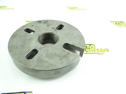 8&#034; diameter cast iron dog driver face plate w/  2-3/8&#034; 6 threaded mount for sale