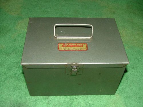 Bridgeport Milling Machine Boring Head Storage Metal Box Original