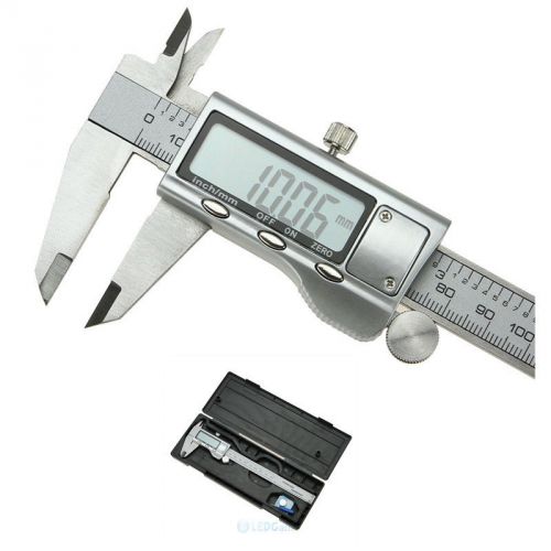 6&#034; 150mm Stainless Steel Electronic Digital Vernier Caliper Micrometer Guage LCD