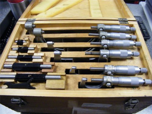 Chuan brand set of 6 outside micrometer 0&#034;-6&#034; for sale