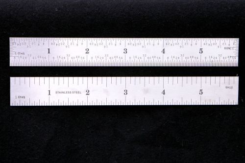 Stainless steel precision machinist 6&#034; 4R ruler/rule