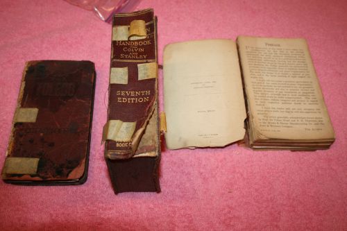 1926, 1896, &amp; 1940 machinist books for sale