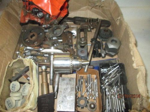 MACHINIST LATHE MILL Lot Machinist Chuck Dogs Spindle Cutters  Etc