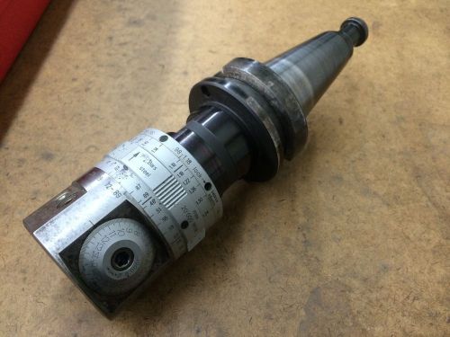 Urma 0.0001 increment cnc boring head on bt40 tool holder used for sale