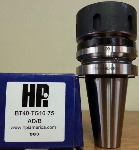 HPI Pioneer BT40 TG10 Collet chuck 2.95&#034; Coolant Thru DIN AD/B **NEW**