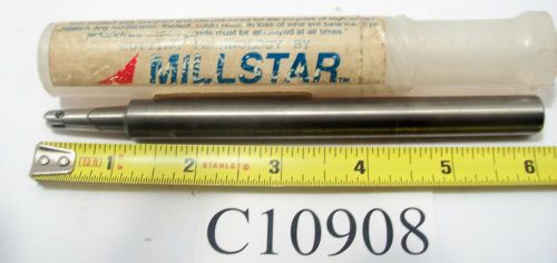 New 1/2&#034; carbide millstar ball indexable end mill x 6&#034; long cbtav-.250-6.0-0500 for sale