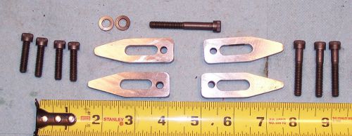 4 HOLD DOWN CLAMPS &amp; BOLTS FOR MILLING DRILL PRESS LATHE MACHINIST WORK