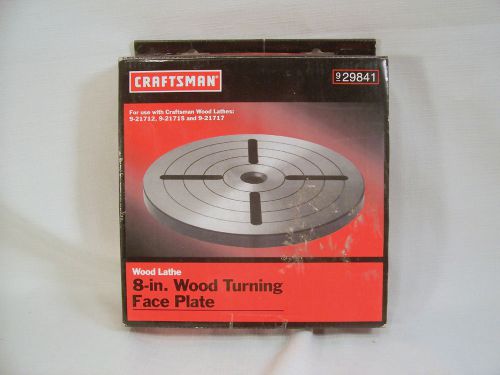 Craftsman 8” Wood Turning Face Plate 9 29841 New