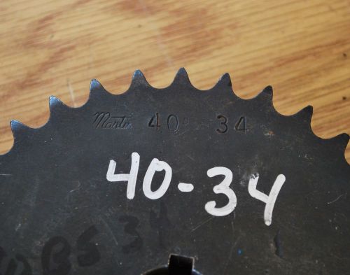 Martin 40BS34 X 1 Sprocket 1&#034; Bore with 1/4&#034; keyway - NEW