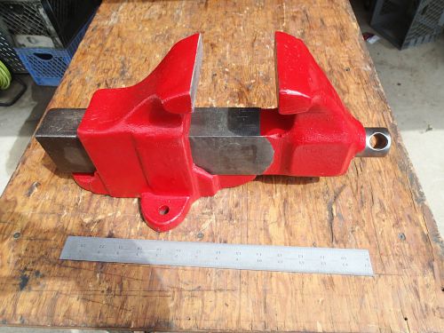 Vintage Hollands bench vise  4 inch wide jaws, opens to 6.5 inches  45lbs  # 14
