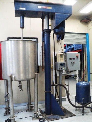 Hockmeyer hoist mounted disperser hvi-10 variable speed 10hp with scale tank for sale