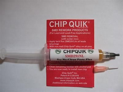 Solder tack flux no-clean 5cc w/plunger &amp; tip for sale