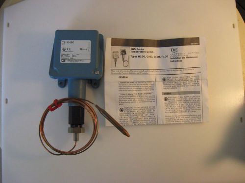 UE United Electric Temperature Switch, E100-8BC, 350 to 640 F, New