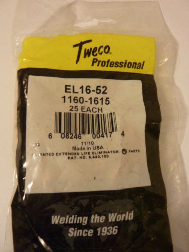 Tweco  el16-52  1160-1615  mig contact tips  qty. 25  free shipping!!!! for sale