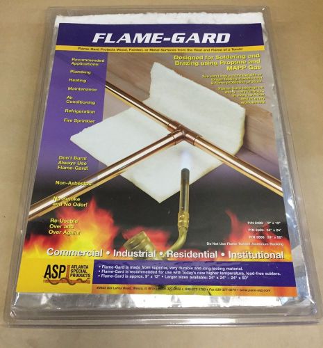 Asp flame-gard 2400 9 inch x 12 inch, flame guard for brazing and soldering for sale