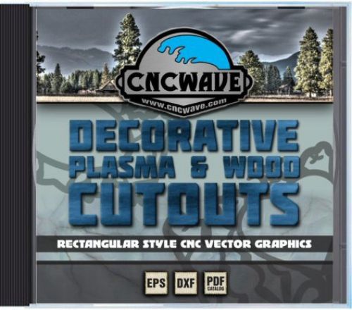 Decorative CNC Plasma Wood cutout Collection Router / Plasma / Laser / EPS &amp; DXF