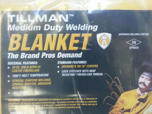 TILLMAN 591B1010 FIBREGLASS WELDING BLANKET 10&#039; X 10&#039; NEW 1000 DEGREE