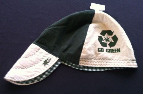 GO Green/Recycle &#034;Pot Leaf&#034; WELDING HAT Hats Cap (7 3/4) Fitter American Hotties