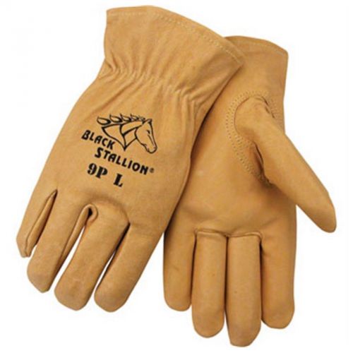 Revco Black Stallion 9P Premium Grain Pigskin Driving Gloves, Large