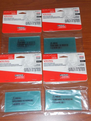 (4) pkg of lincoln/viking kp2897-1 helmet inside lens covers - 20 total - new! for sale