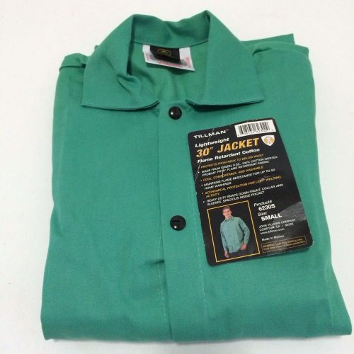 New tillman lightweight 30&#034; welding jacket sz s proban fr7a flame retardant 6230 for sale