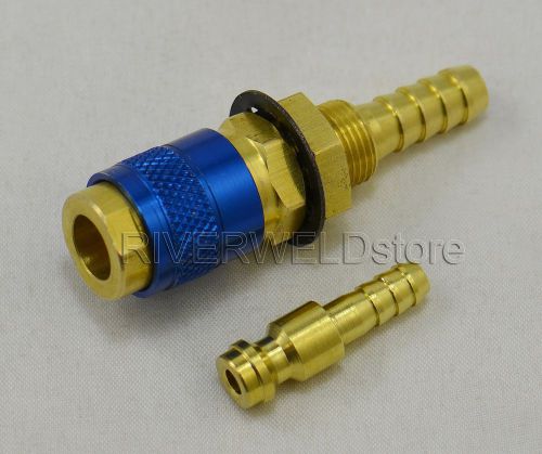 Water-cooled adapter quick connector fitting for tig welding torch for sale