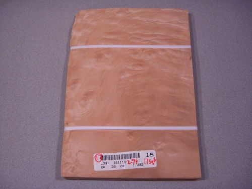 Western figured maple veneer wood 7 3/4 &#039;&#039; w x 11 5/8 &#039;&#039;l x 1/32&#039;&#039; thick 28piece for sale