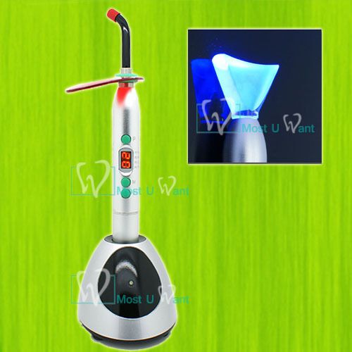 Dental cordless led orthodontics curing and whitening light 10w &gt;2000mw/cm^2 metal for sale
