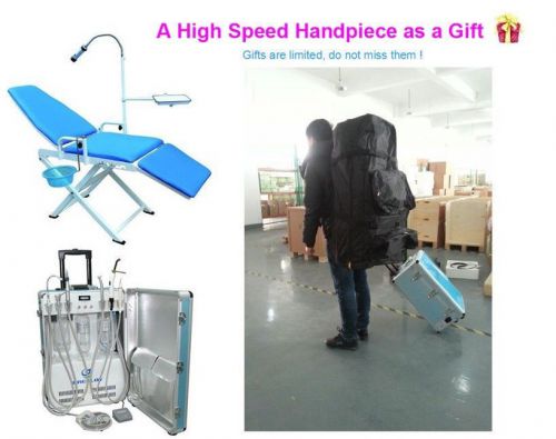 Gu-p206 new portable dental unit+new portable dental chair+backpack for chair for sale