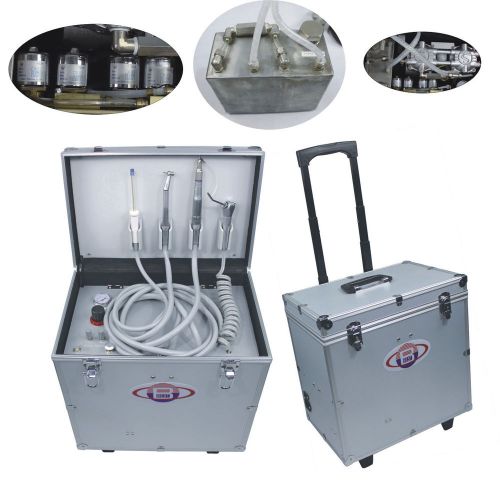 Portable dental unit bd-402b with air compressor suction system 3 way syringe ce for sale