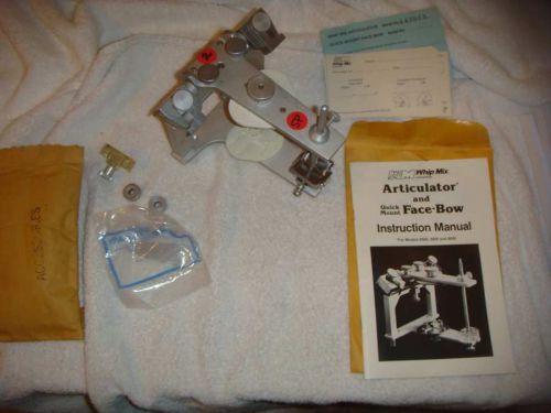USED OUR NO. 2 WHIP MIX ARTICULATOR MODEL 8500 W/ADJ. INCISAL GUIDANCE &amp; W/WHIP