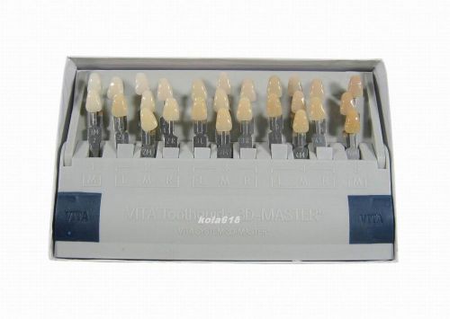 10 pcs brand new good quality dental bleached shade guide 29 shades with logo for sale