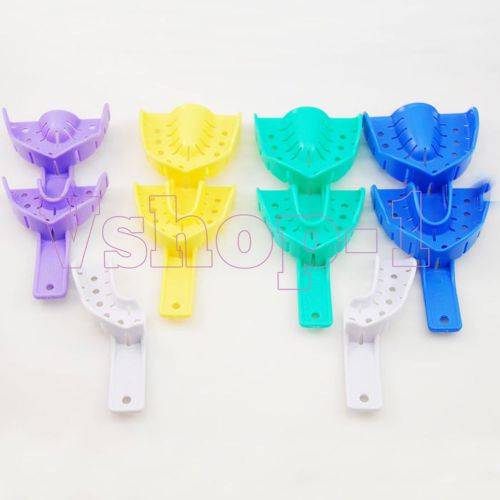 1 set 10pcs color autoclavable dental impression trays denture instruments v-1 for sale
